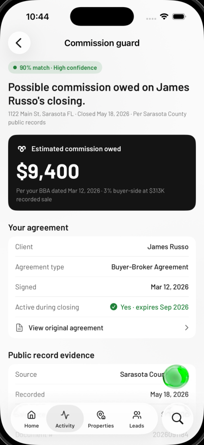 Agent Buddi app screen