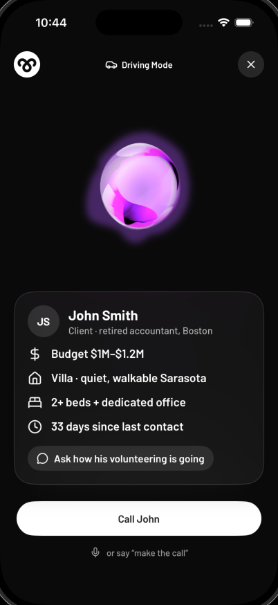 Agent Buddi app screen